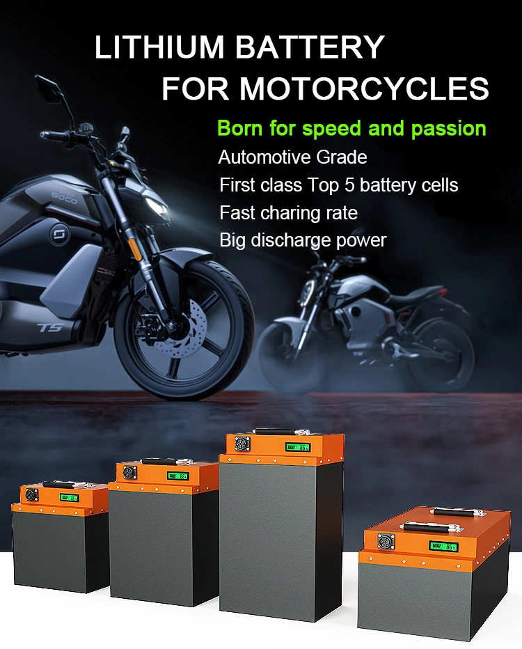 Batterie-Satz LiFePO4 48V 60V 72V 20ah 30ah 40ah für elektrisches Motorrad mit Bescheinigung MSDS Un38.3